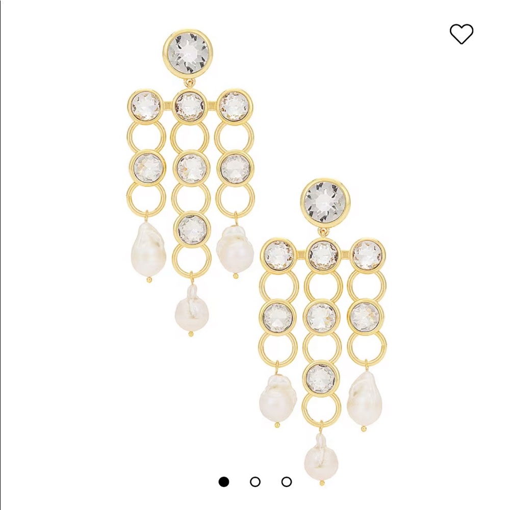 Lele sadoughi pearl and crystal earrings